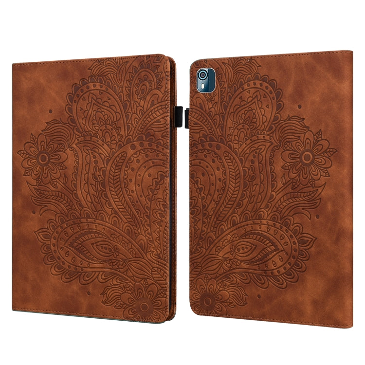 Peacock Embossed Pattern Leather Tablet Case