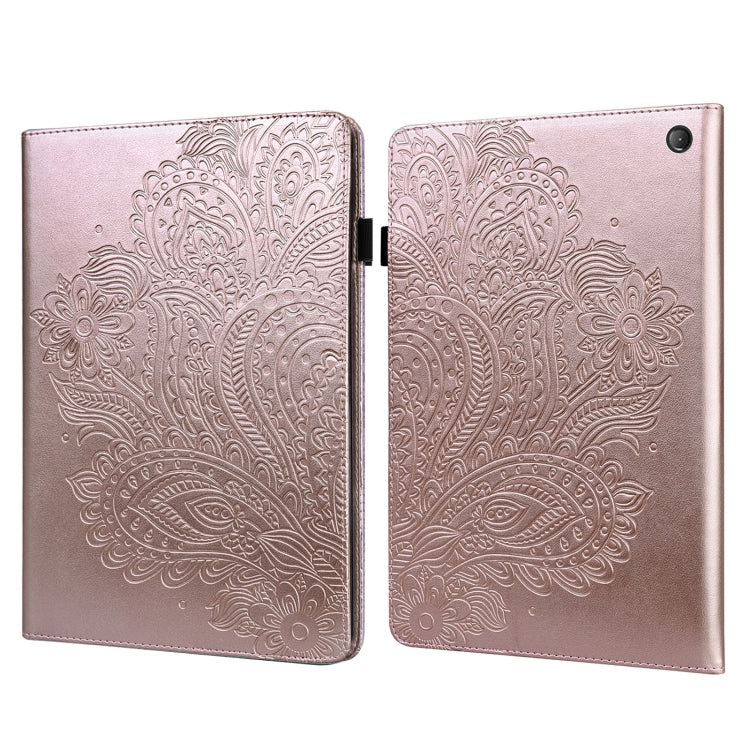 Peacock Embossed Pattern Leather Tablet Case