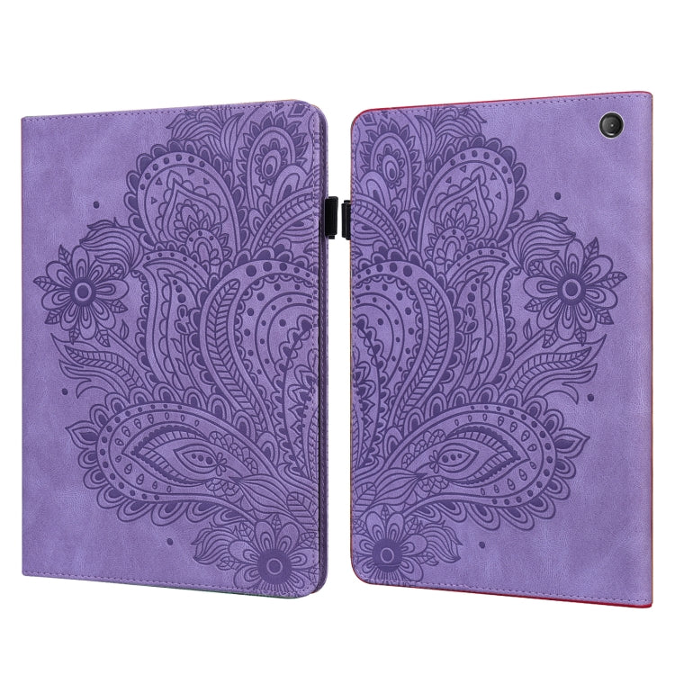 Peacock Embossed Pattern Leather Tablet Case
