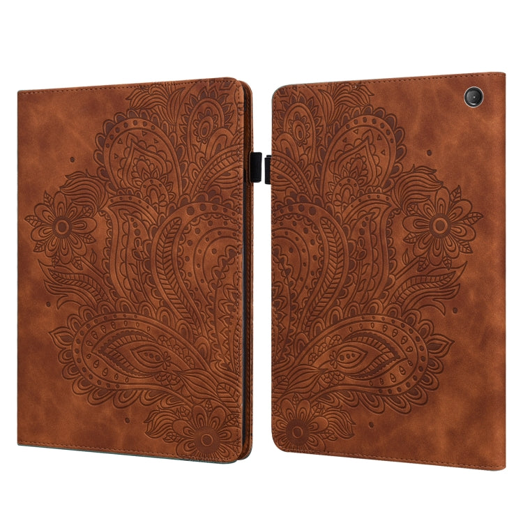 Peacock Embossed Pattern Leather Tablet Case