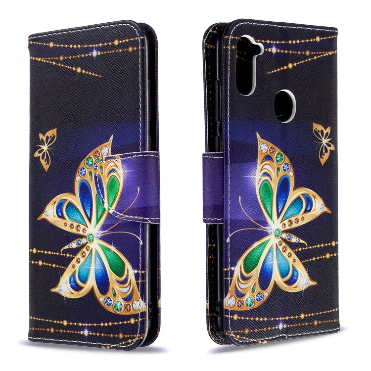 Colored Drawing Horizontal Flip Leather Case with Holder & Card Slots & Wallet