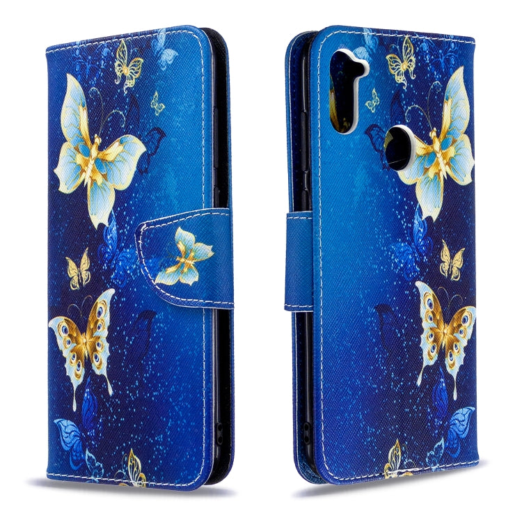 Colored Drawing Horizontal Flip Leather Case with Holder & Card Slots & Wallet