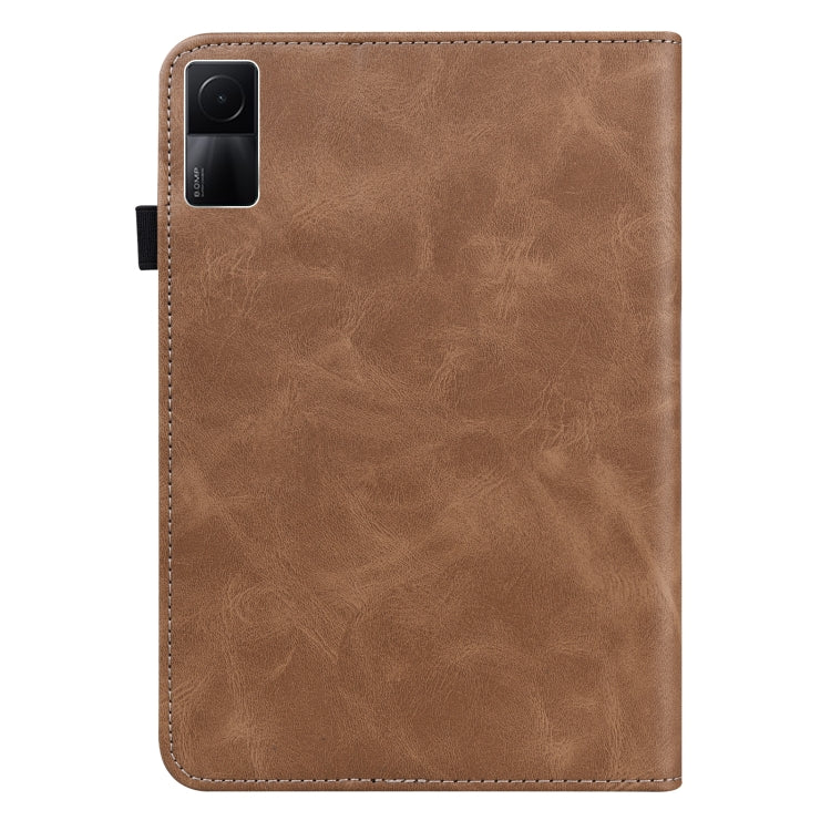 Solid Color Embossed Striped Leather Case