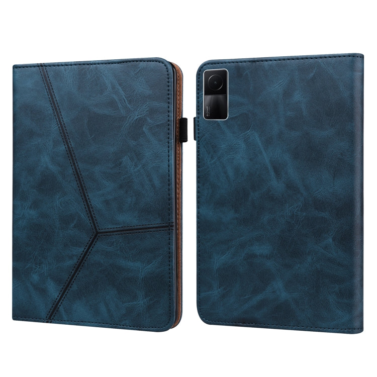 Solid Color Embossed Striped Leather Case