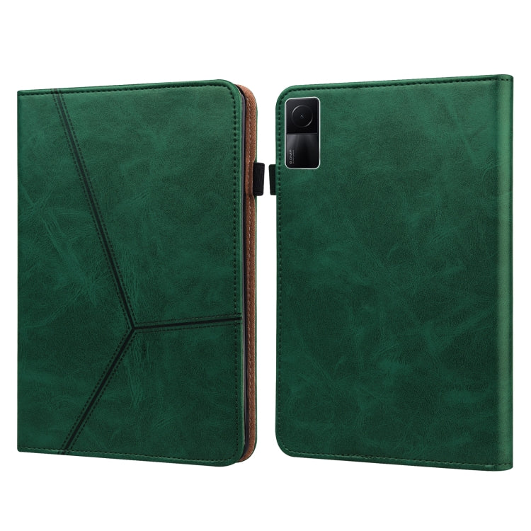 Solid Color Embossed Striped Leather Case