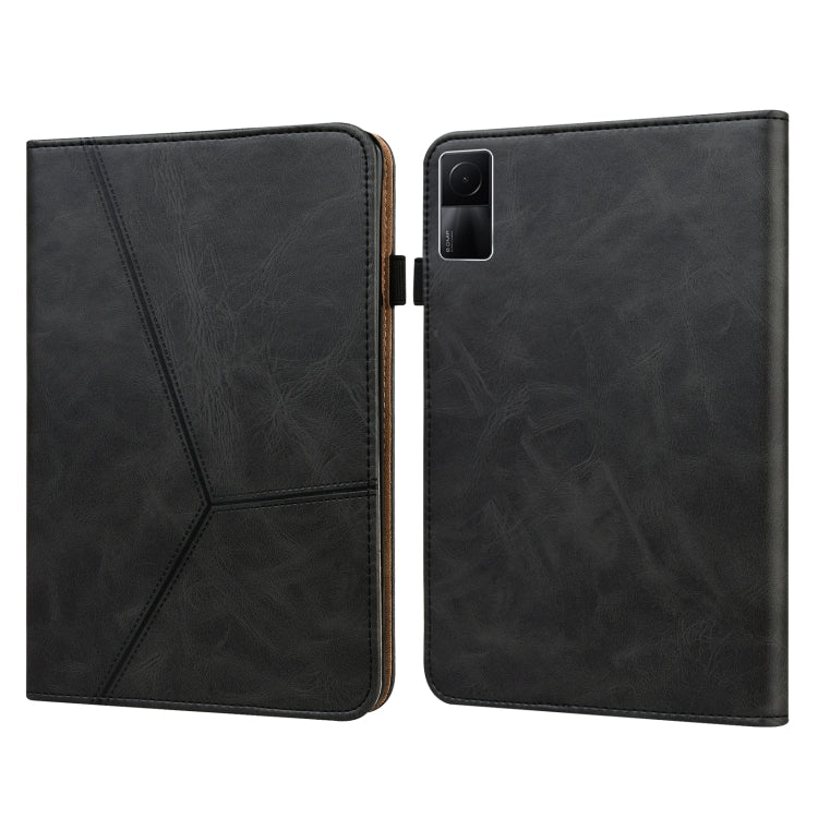 Solid Color Embossed Striped Leather Case