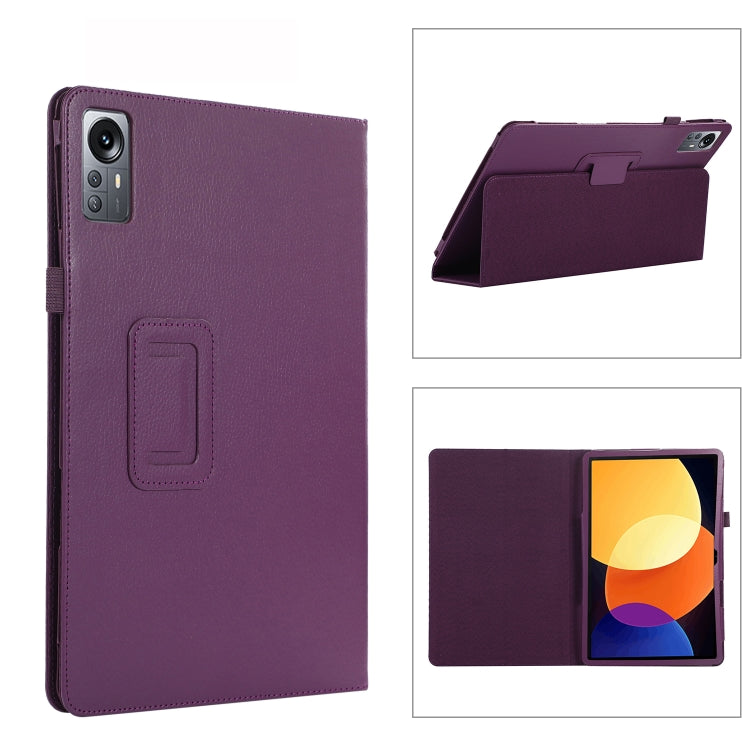 Litchi Texture Leather Tablet Case with Holder
