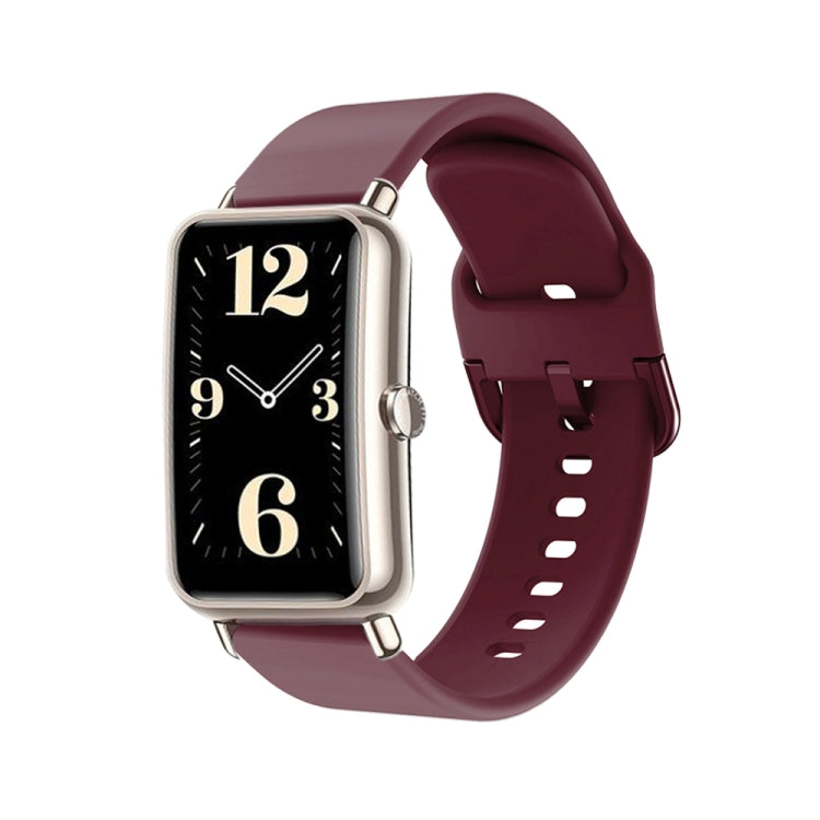 Color Buckle Silicone Watch Band