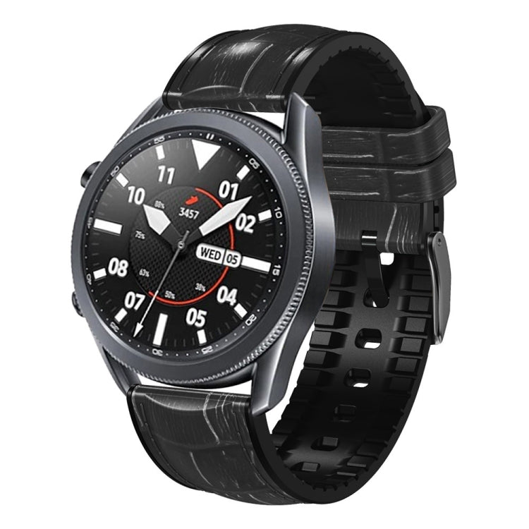 Bamboo Joint Texture Silicone Leather Watch Band