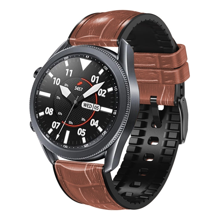 Bamboo Joint Texture Silicone Leather Watch Band
