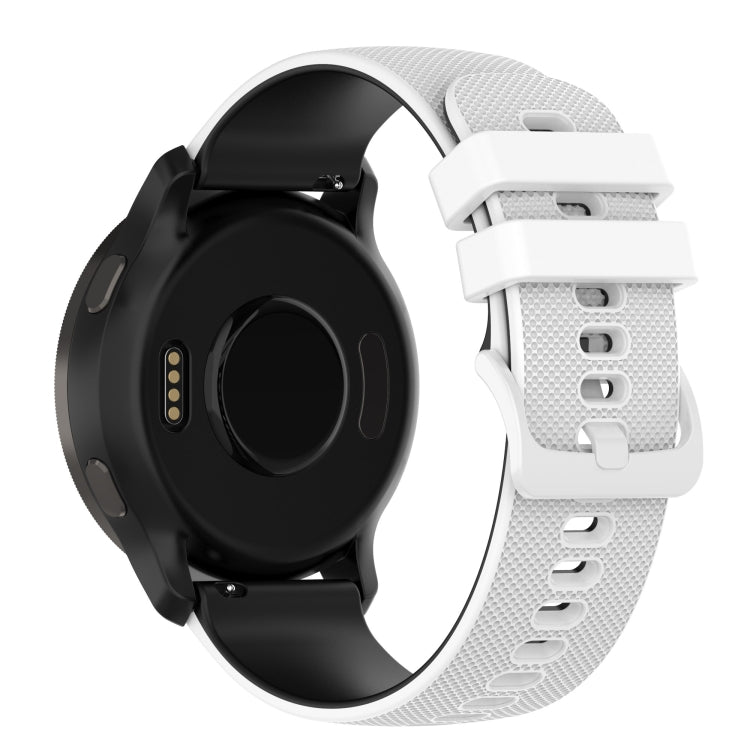 Small Plaid Texture Two-color Silicone Watch Band