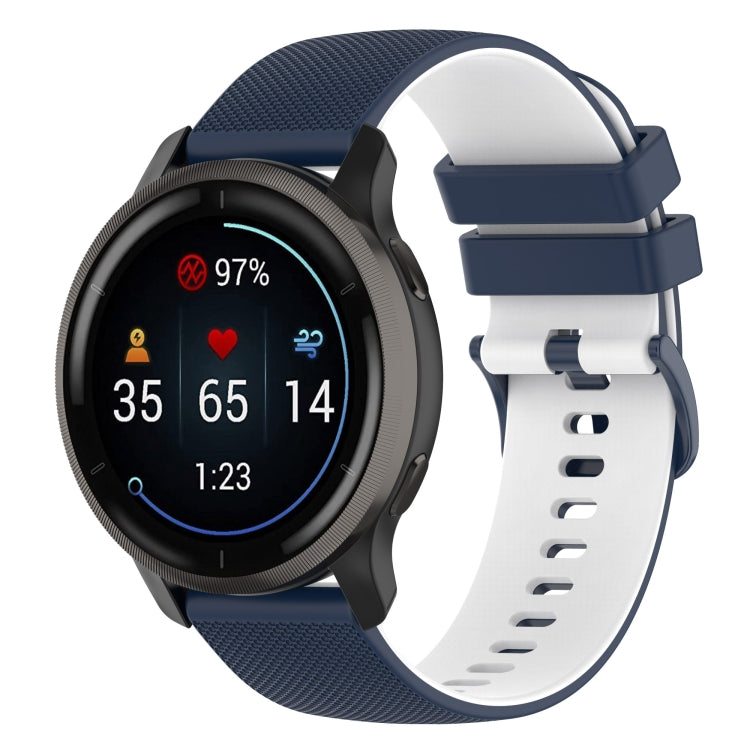 Small Plaid Texture Two-color Silicone Watch Band