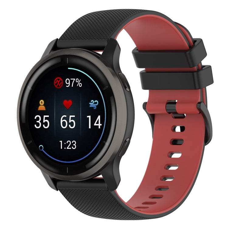 Small Plaid Texture Two-color Silicone Watch Band