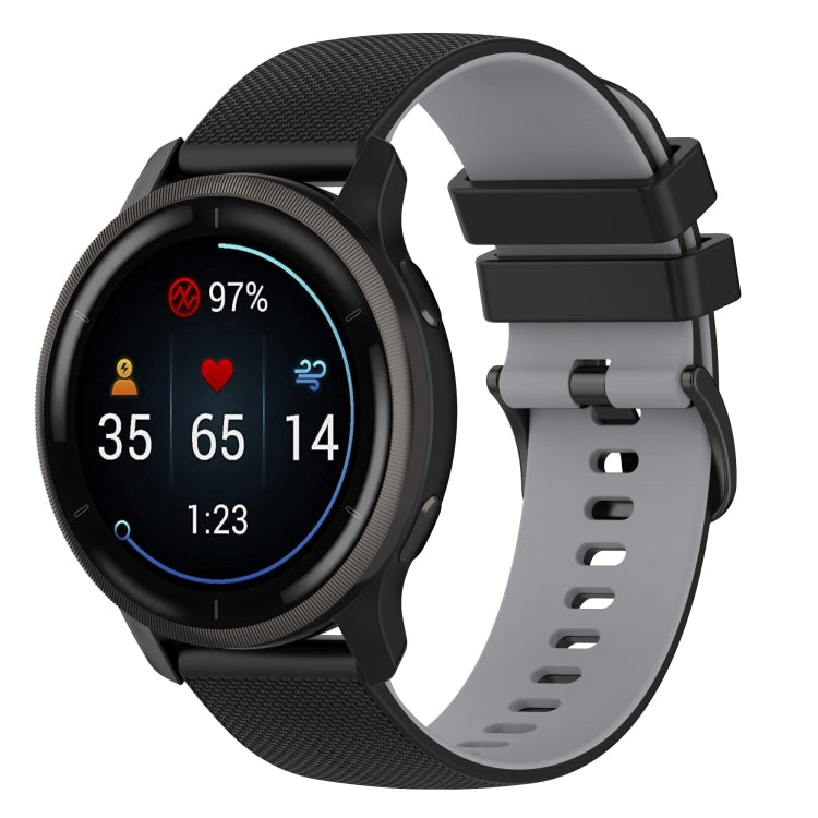 Small Plaid Texture Two-color Silicone Watch Band