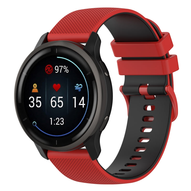 Small Plaid Texture Two-color Silicone Watch Band