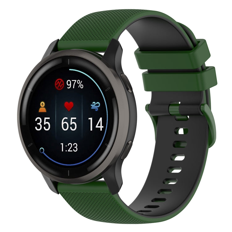 Small Plaid Texture Two-color Silicone Watch Band
