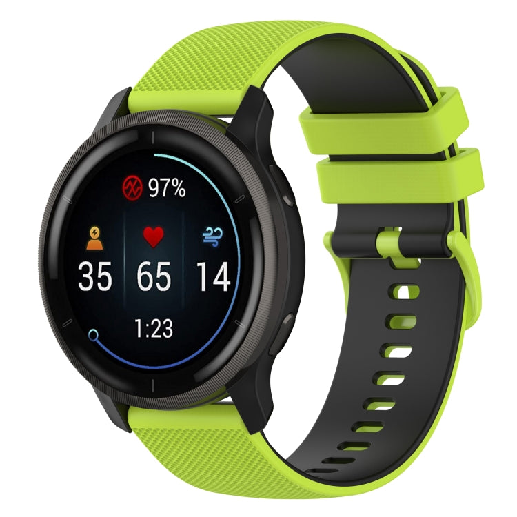 Small Plaid Texture Two-color Silicone Watch Band