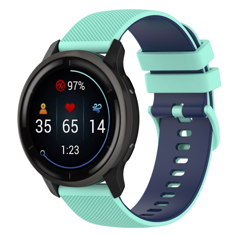 Small Plaid Texture Two-color Silicone Watch Band