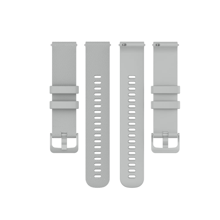 For Polar Ignite 20mm Small Plaid Texture Silicone Wrist Strap Watchband