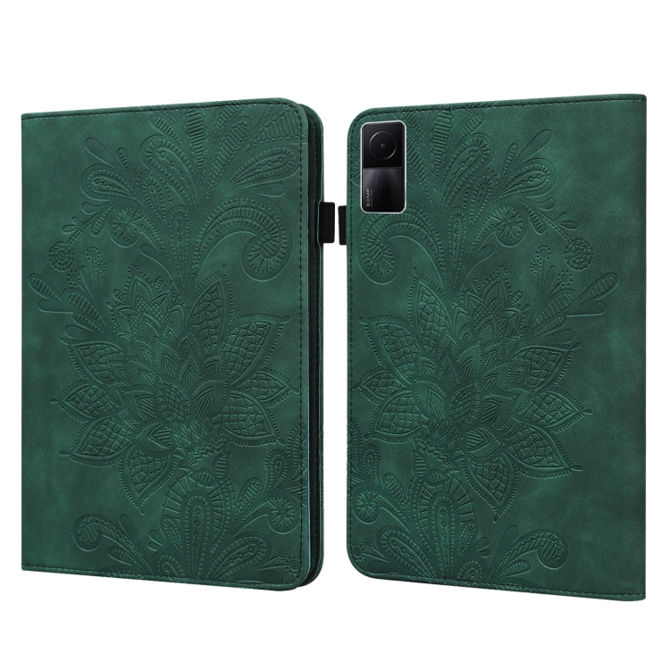Lace Flower Embossing Pattern Leather Tablet Case