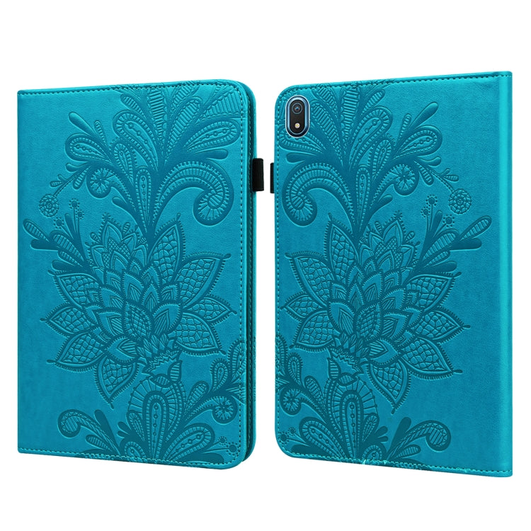 Lace Flower Embossing Pattern Leather Tablet Case
