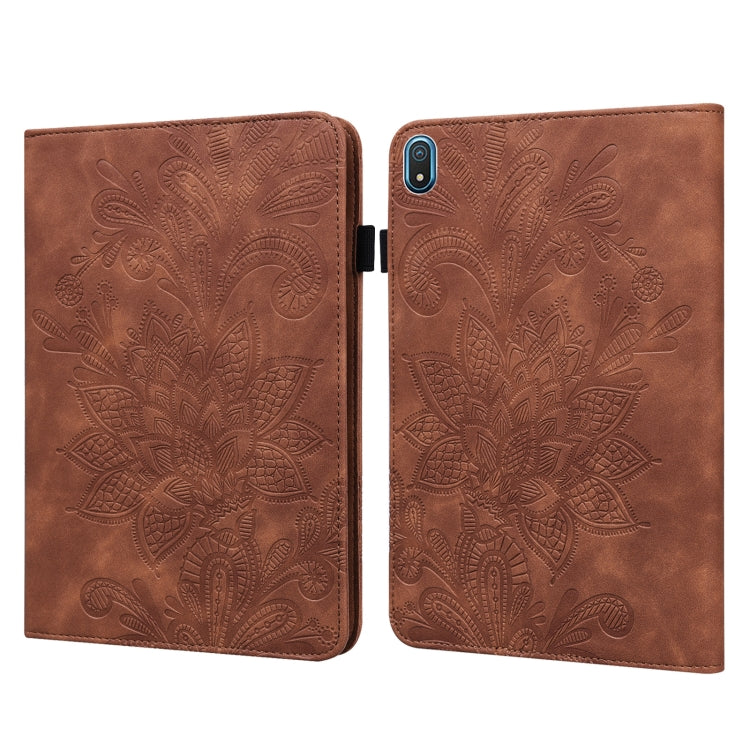 Lace Flower Embossing Pattern Leather Tablet Case