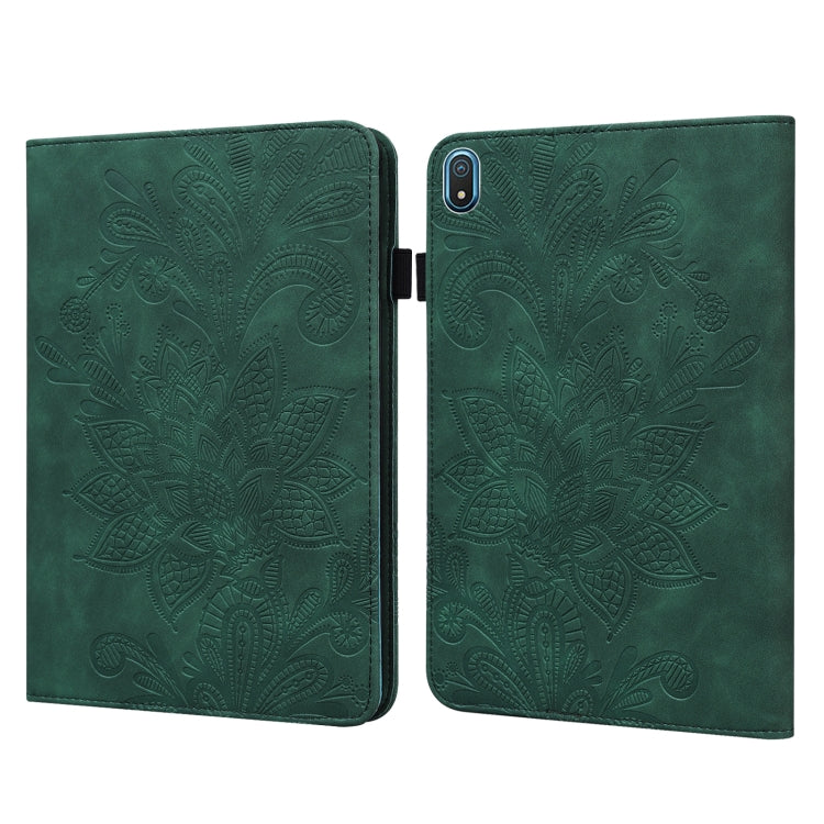 Lace Flower Embossing Pattern Leather Tablet Case