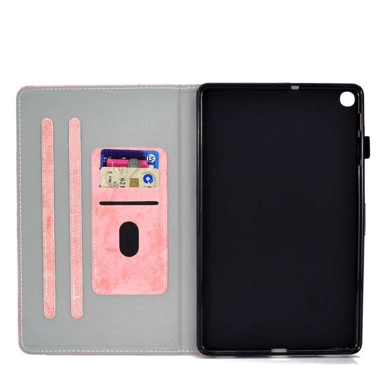 Sewing Thread Horizontal Solid Color Flat Leather Case with Sleep Function & Pen Cover & Anti Skid Strip & Card Slot & Holder
