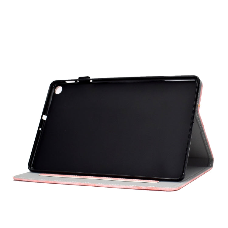 Sewing Thread Horizontal Solid Color Flat Leather Case with Sleep Function & Pen Cover & Anti Skid Strip & Card Slot & Holder