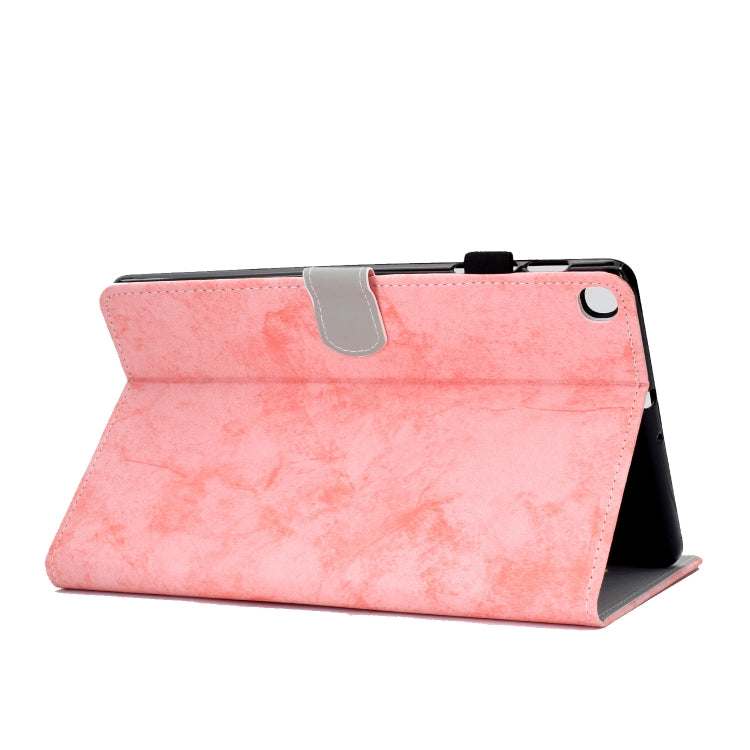 Sewing Thread Horizontal Solid Color Flat Leather Case with Sleep Function & Pen Cover & Anti Skid Strip & Card Slot & Holder
