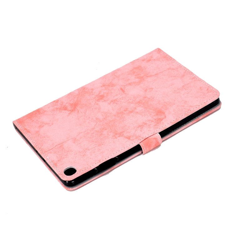 Sewing Thread Horizontal Solid Color Flat Leather Case with Sleep Function & Pen Cover & Anti Skid Strip & Card Slot & Holder