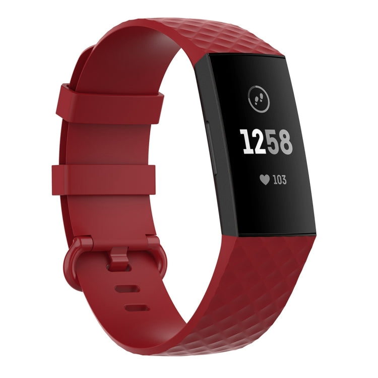 Color Buckle TPU Wrist Strap Watch Band for Fitbit Charge 4 / Charge 3 / Charge 3 SE