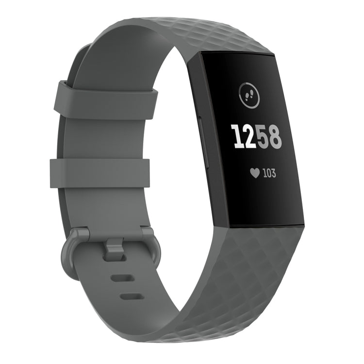Color Buckle TPU Wrist Strap Watch Band for Fitbit Charge 4 / Charge 3 / Charge 3 SE
