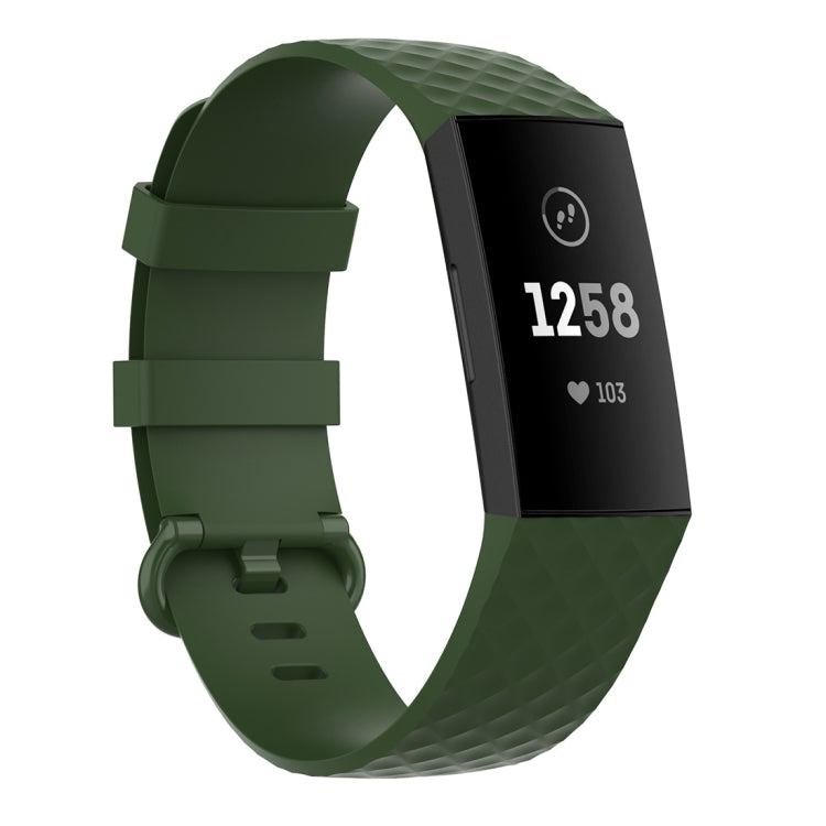 Color Buckle TPU Wrist Strap Watch Band for Fitbit Charge 4 / Charge 3 / Charge 3 SE