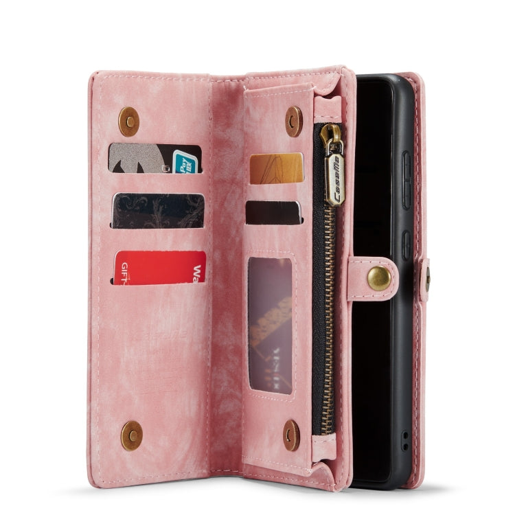 CaseMe-008 Detachable Multifunctional Horizontal Flip Leather Case with Card Slot & Holder & Zipper Wallet & Photo Frame