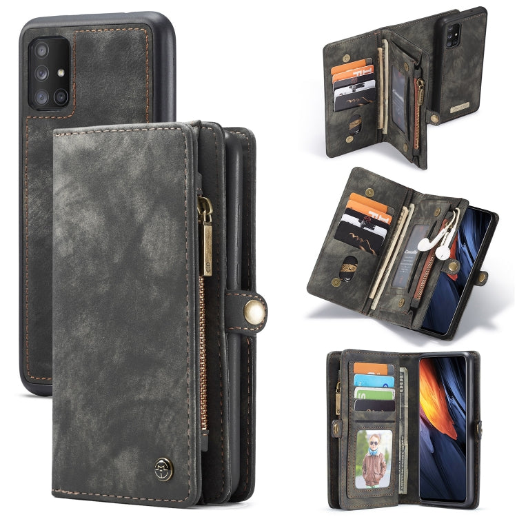 CaseMe Detachable Multifunctional Horizontal Flip Leather Case, with Card Slot & Holder & Zipper Wallet & Photo Frame