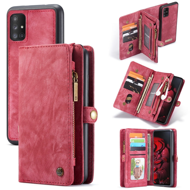 CaseMe Detachable Multifunctional Horizontal Flip Leather Case, with Card Slot & Holder & Zipper Wallet & Photo Frame