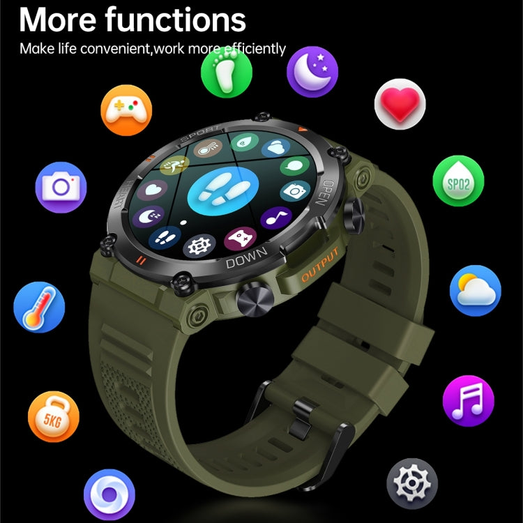 K56 Pro 1.39 inch Smart Silicone Strap Wristband Support Heart Rate Monitoring / Blood Pressure Monitoring