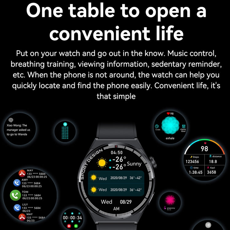 HDT 3 Max 1.6 inch Silicone Band IP67 Waterproof Smart Watch Support Bluetooth Call / NFC