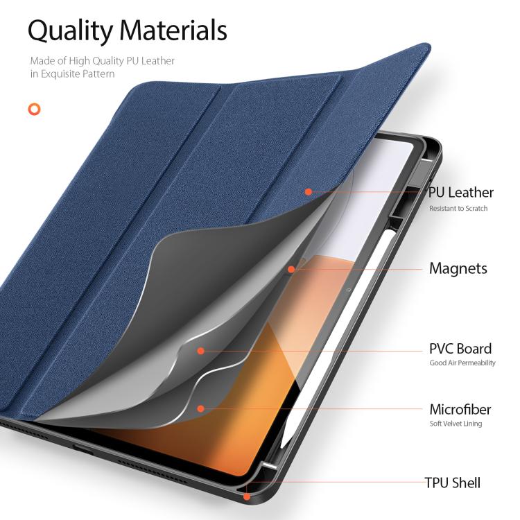 DUX DUCIS Domo Series Magnetic Flip Leather Tablet Case