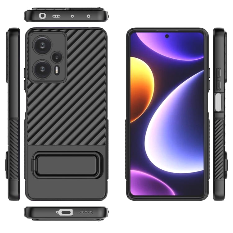 Wavy Texture TPU Phone Case with Lens Film