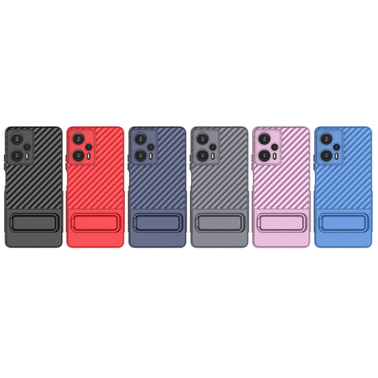 Wavy Texture TPU Phone Case with Lens Film