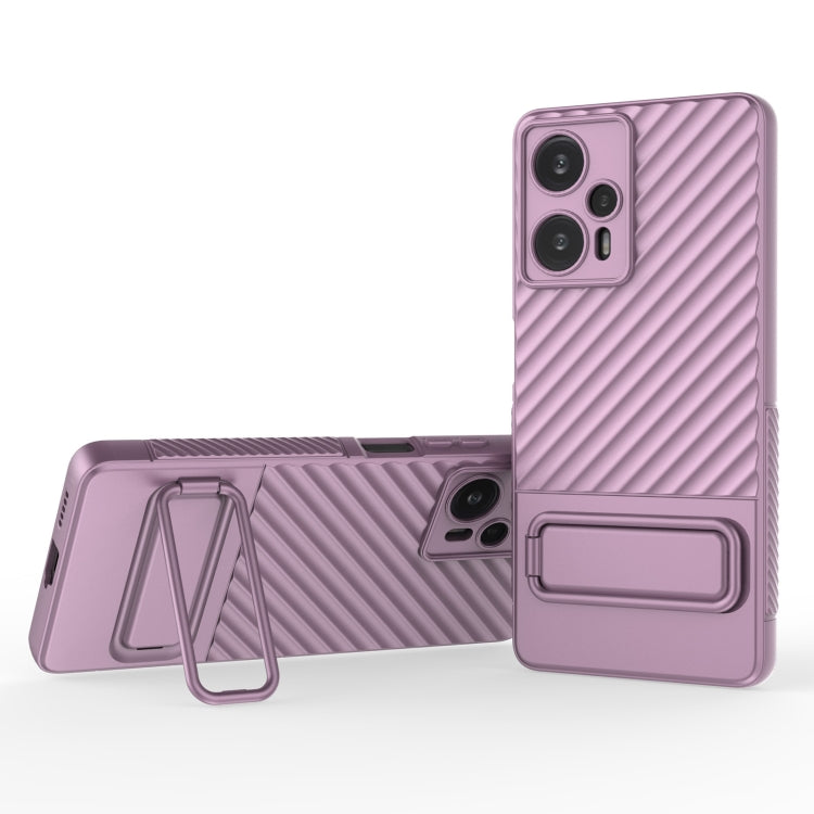 Wavy Texture TPU Phone Case with Lens Film