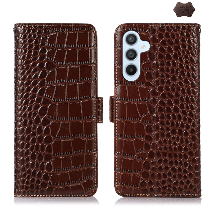 Crocodile Top Layer Cowhide Leather Phone Case