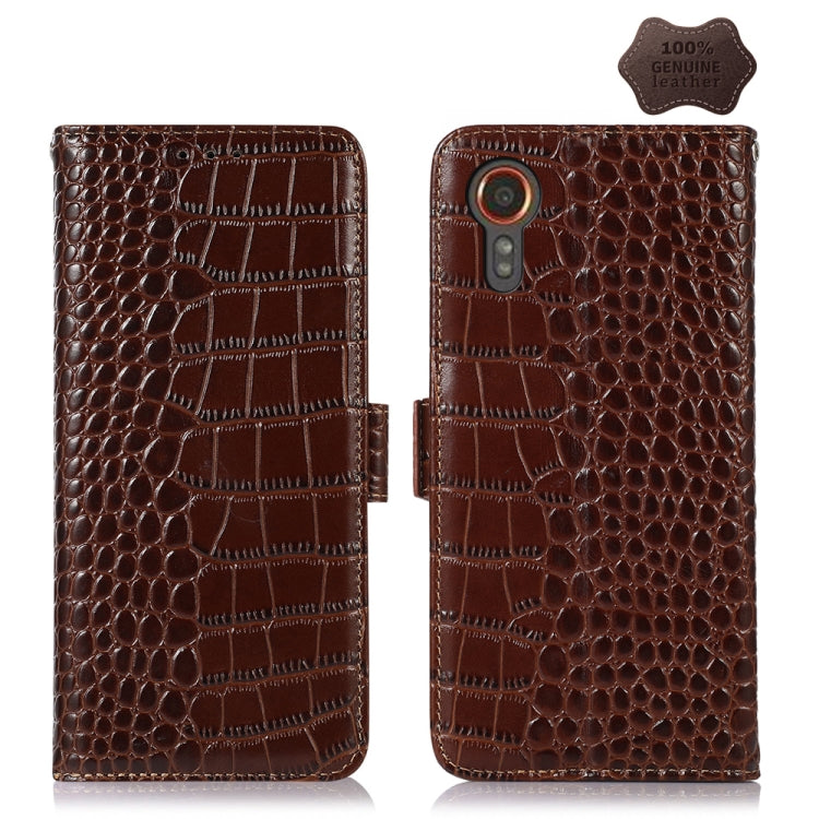 Crocodile Top Layer Cowhide Leather Phone Case