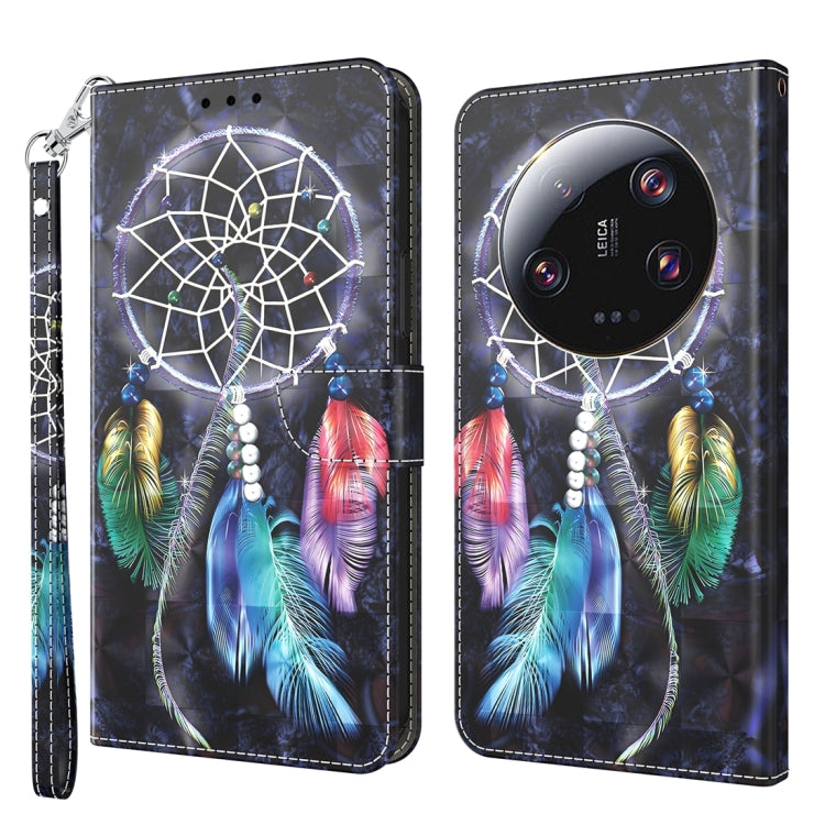 3D Painted Pattern Leather Phone Case