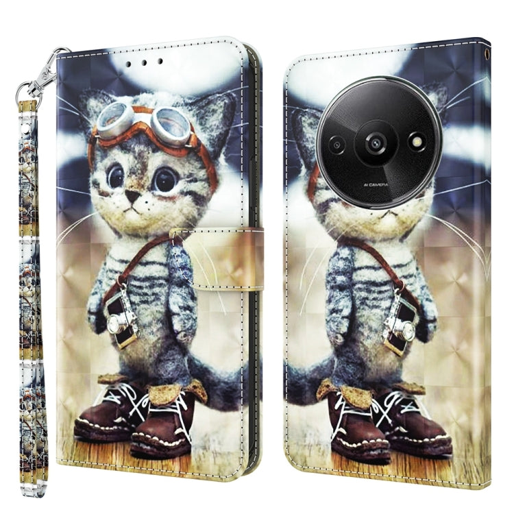 3D Painted Pattern Leather Phone Case