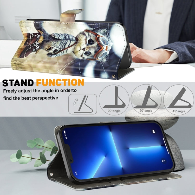 3D Painted Pattern Leather Phone Case
