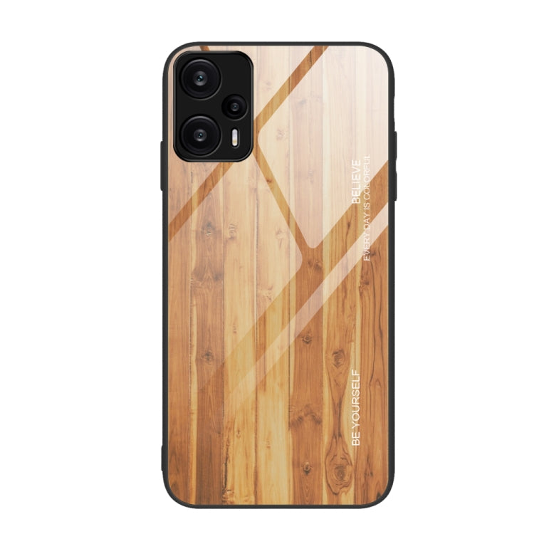 Wood Grain Glass TPU Phone Case