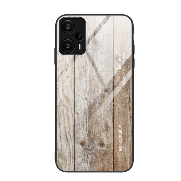 Wood Grain Glass TPU Phone Case
